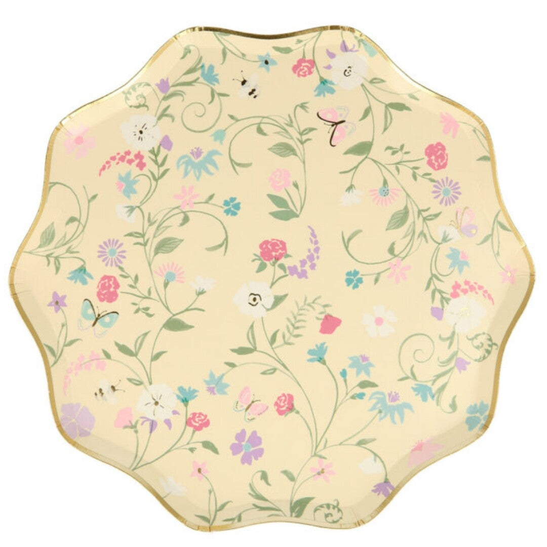 meri meri borden ladurée paris floral - 8st | 223416 | 7