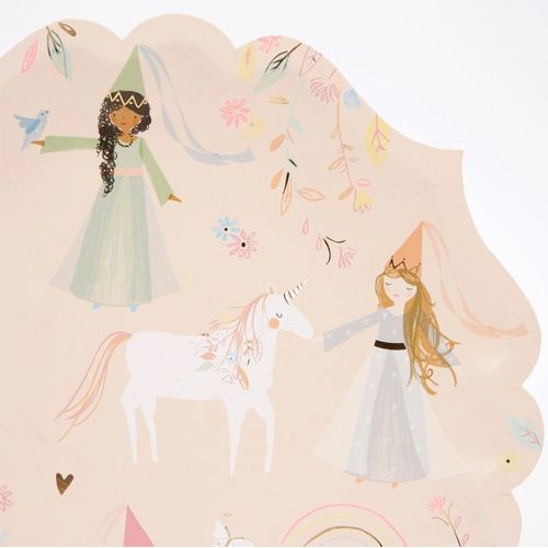 meri meri borden magische prinses - large - 8st | 215173 | 1