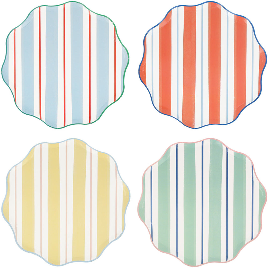 meri meri borden preppy stripe - large - 8st | 287466 | 0