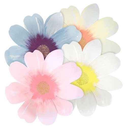 meri meri bordjes bloementuin - large (8st) | 185311 | 5