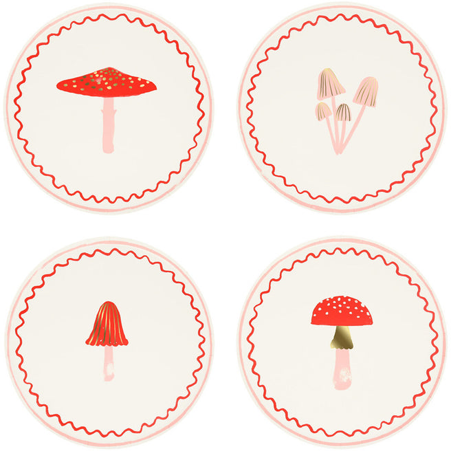 meri meri bordjes paddenstoelen - small - 8st | 280185 | 0