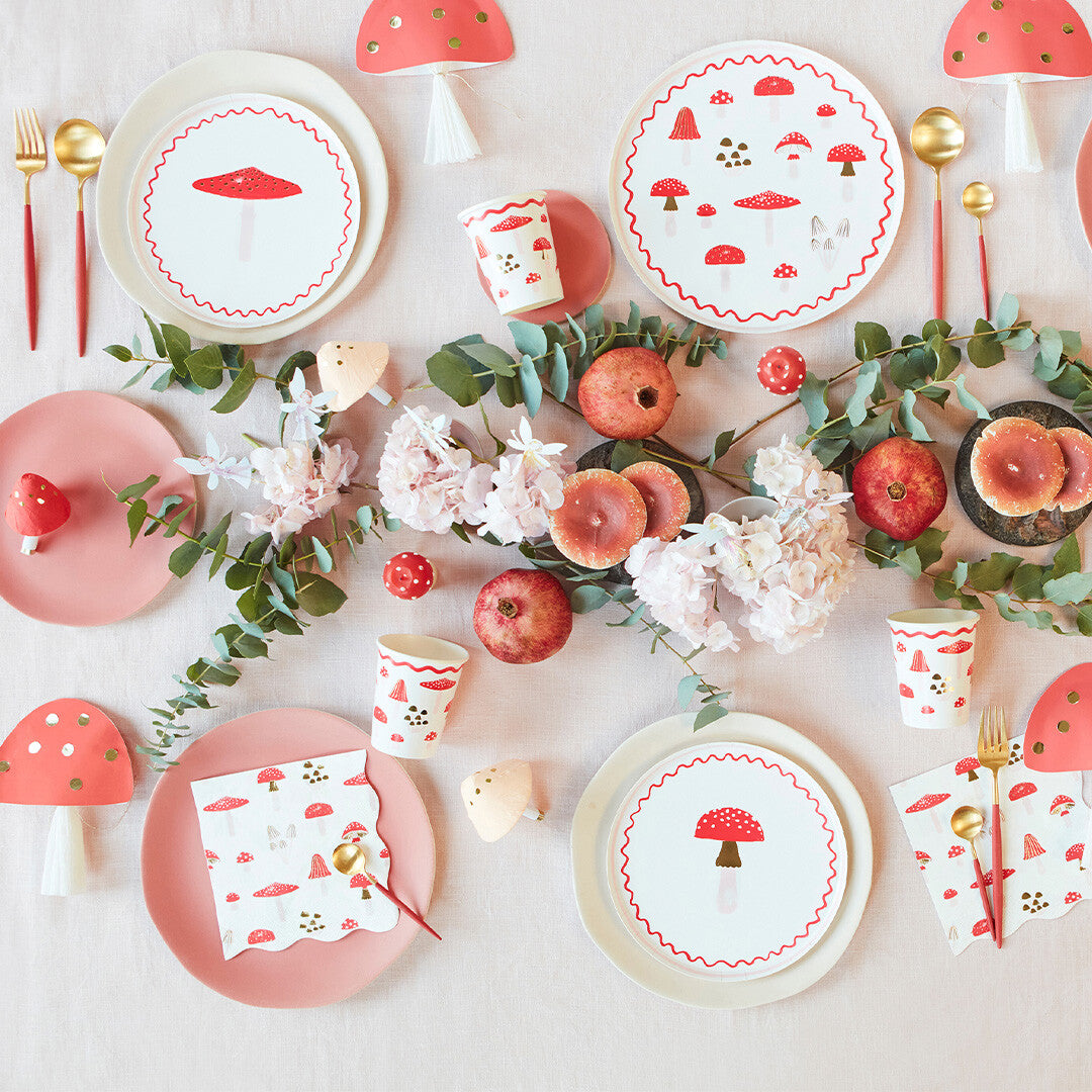 meri meri bordjes paddenstoelen - small - 8st | 280185 | 1