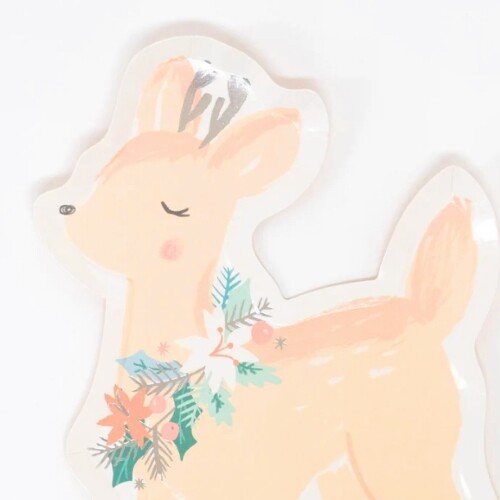 meri meri bordjes pastel hertjes - 8st | 217243 | 1