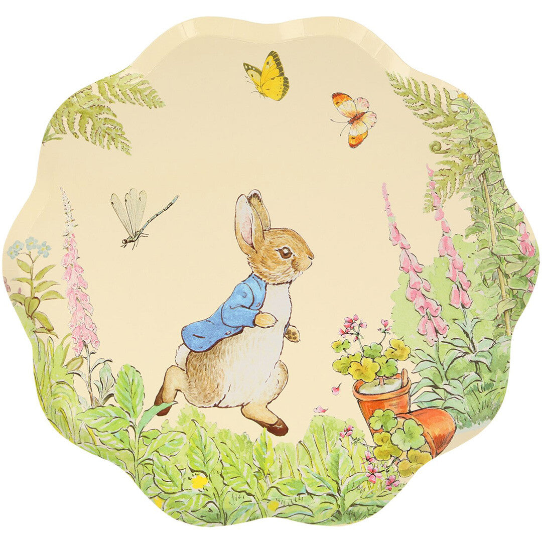 meri meri bordjes pieter konijn in de tuin - groot - 8 st  | 225882 | 0