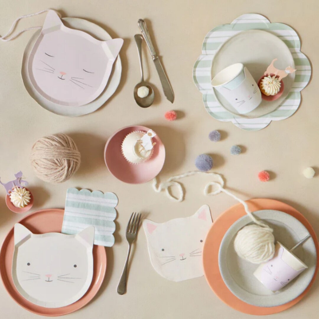 meri meri bordjes poezen - 8st | 267034 | 2