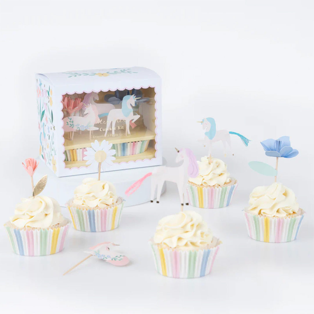 meri meri cupcake set meadow unicorns | 287079 | 4