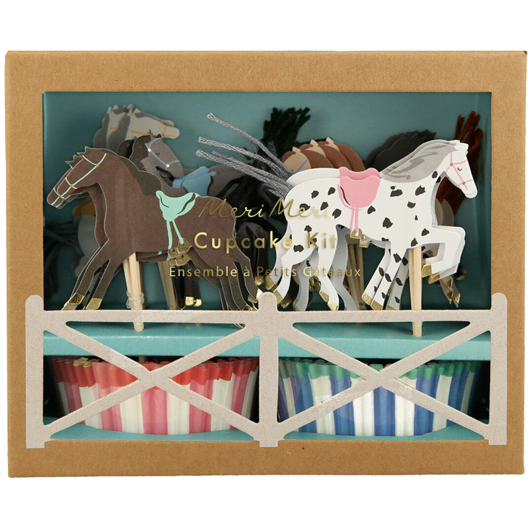 meri meri cupcake set paarden | 271399 | 0
