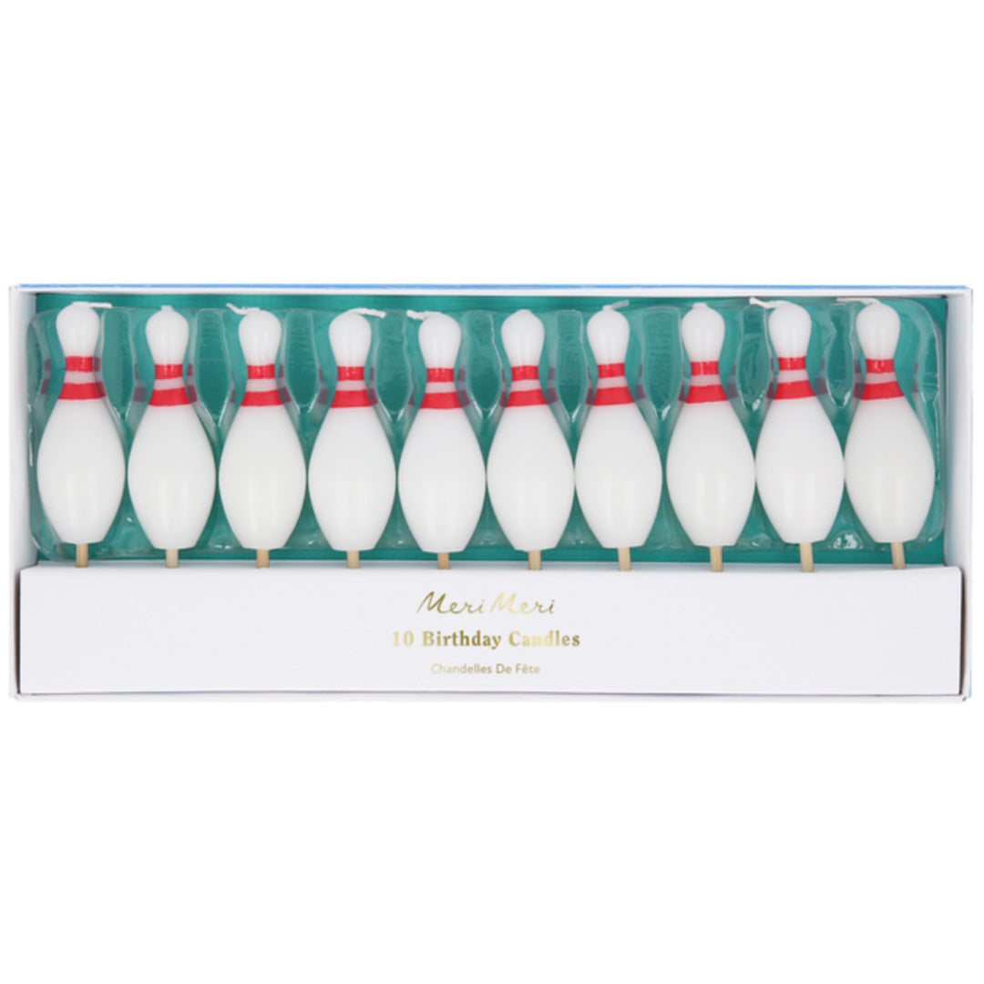 meri meri feestkaarsjes bowling kegels - 10st | 284937 | 0