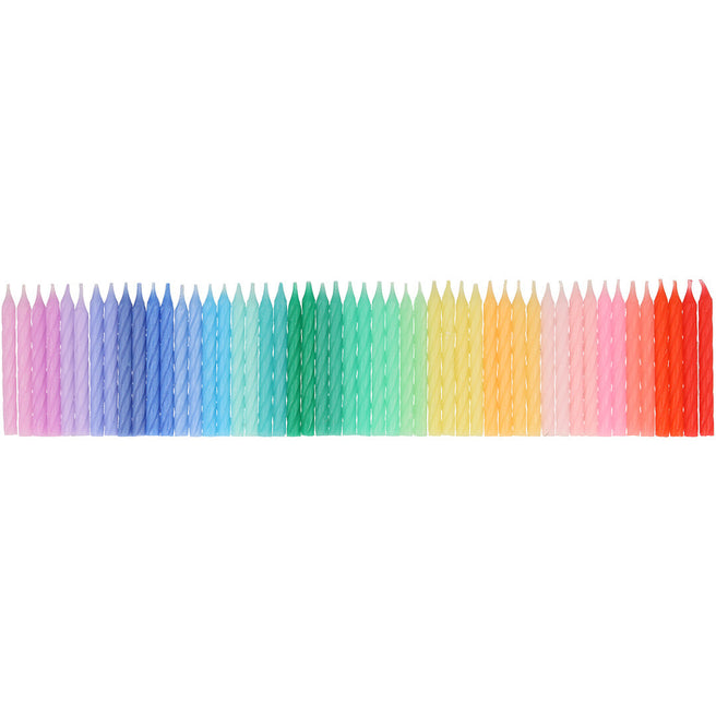 meri meri feestkaarsjes gedraaid - rainbow - 50st | 271246 | 0