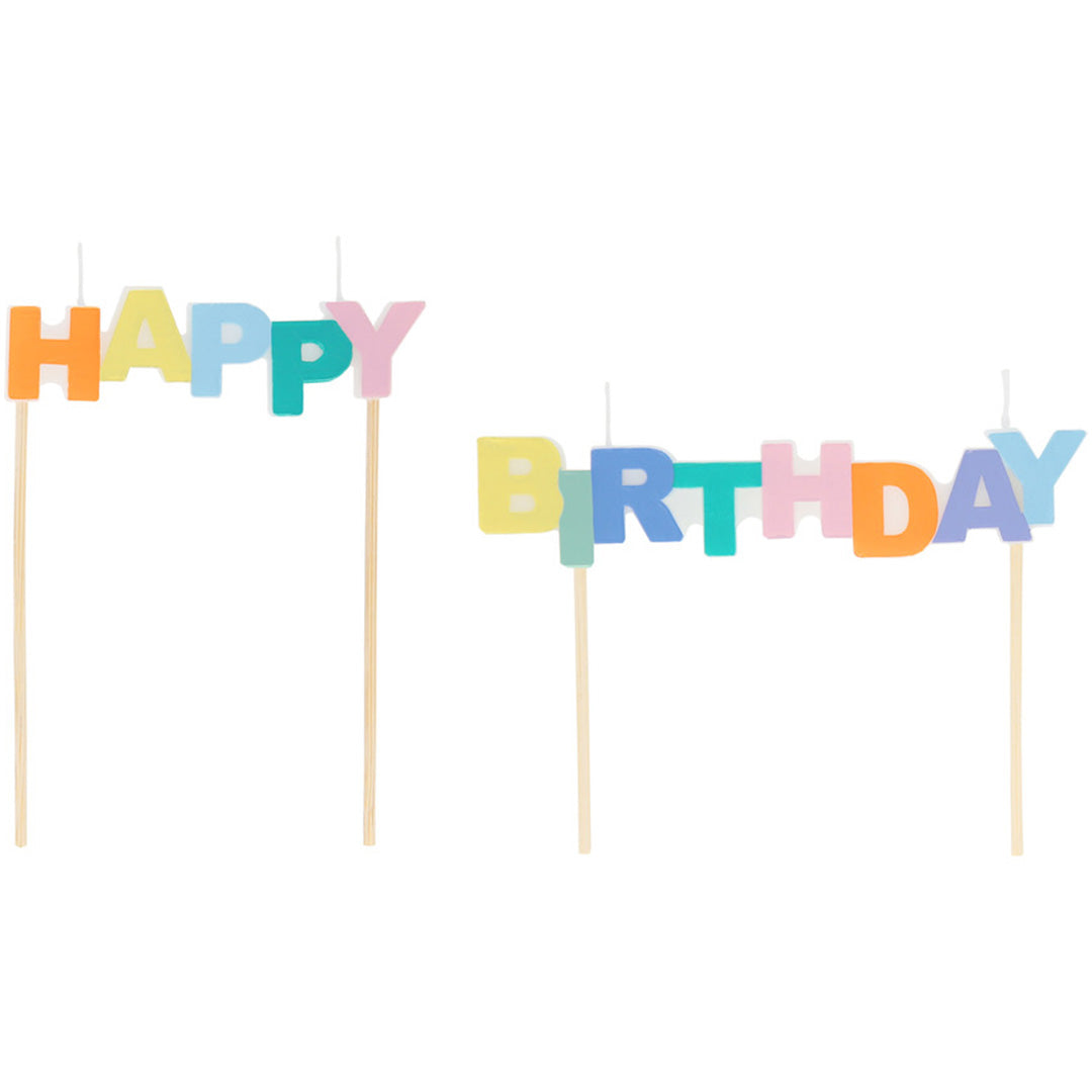 meri meri feestkaarsjes happy birthday - 2st | 284874 | 0