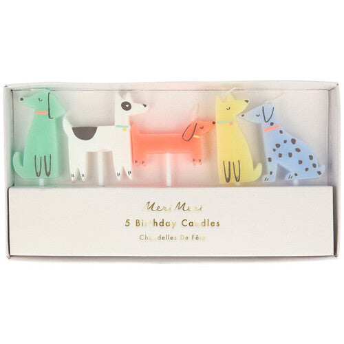 meri meri feestkaarsjes honden - 5st | 215812 | 0