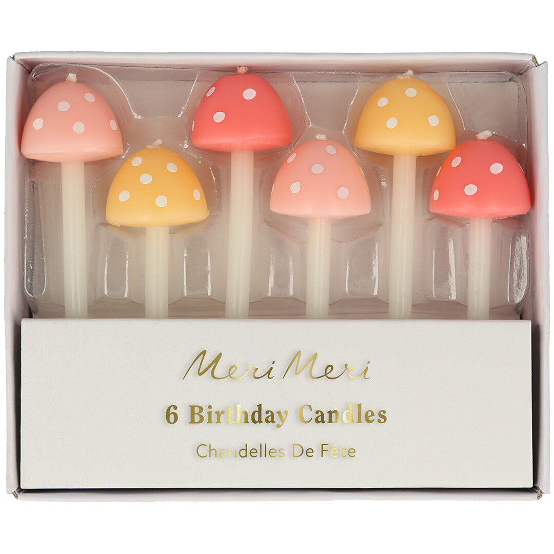 meri meri feestkaarsjes paddenstoelen - 6st | 267466 | 2
