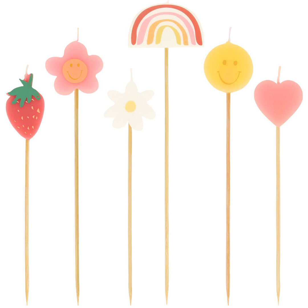 meri meri feestkaarsjes vrolijke figuurtjes - 6st  | 275459 | 0