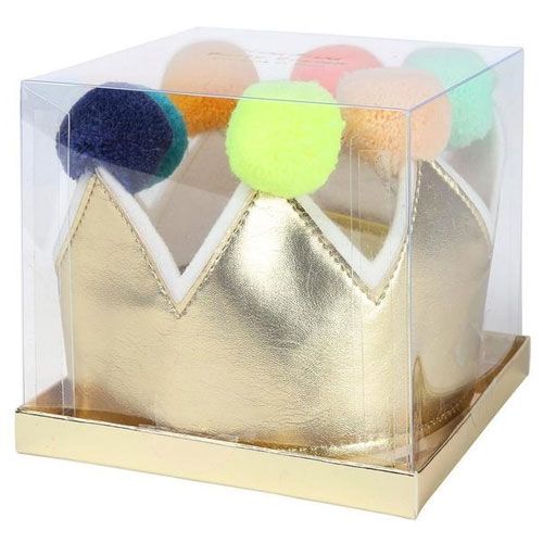 meri meri gouden pompon kroon | 174124 | 1