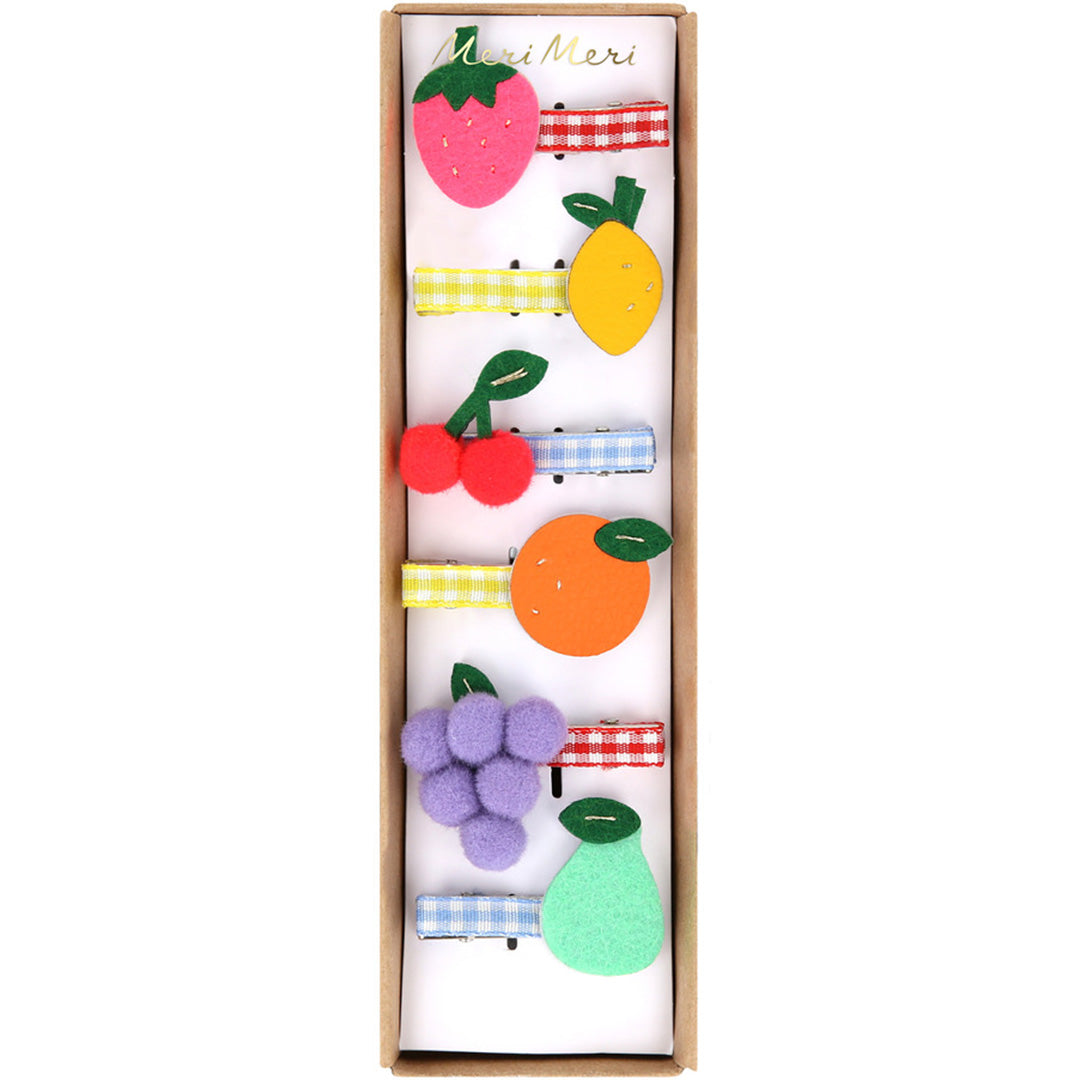 meri meri haarclips fruit - 6st | 286512 | 1