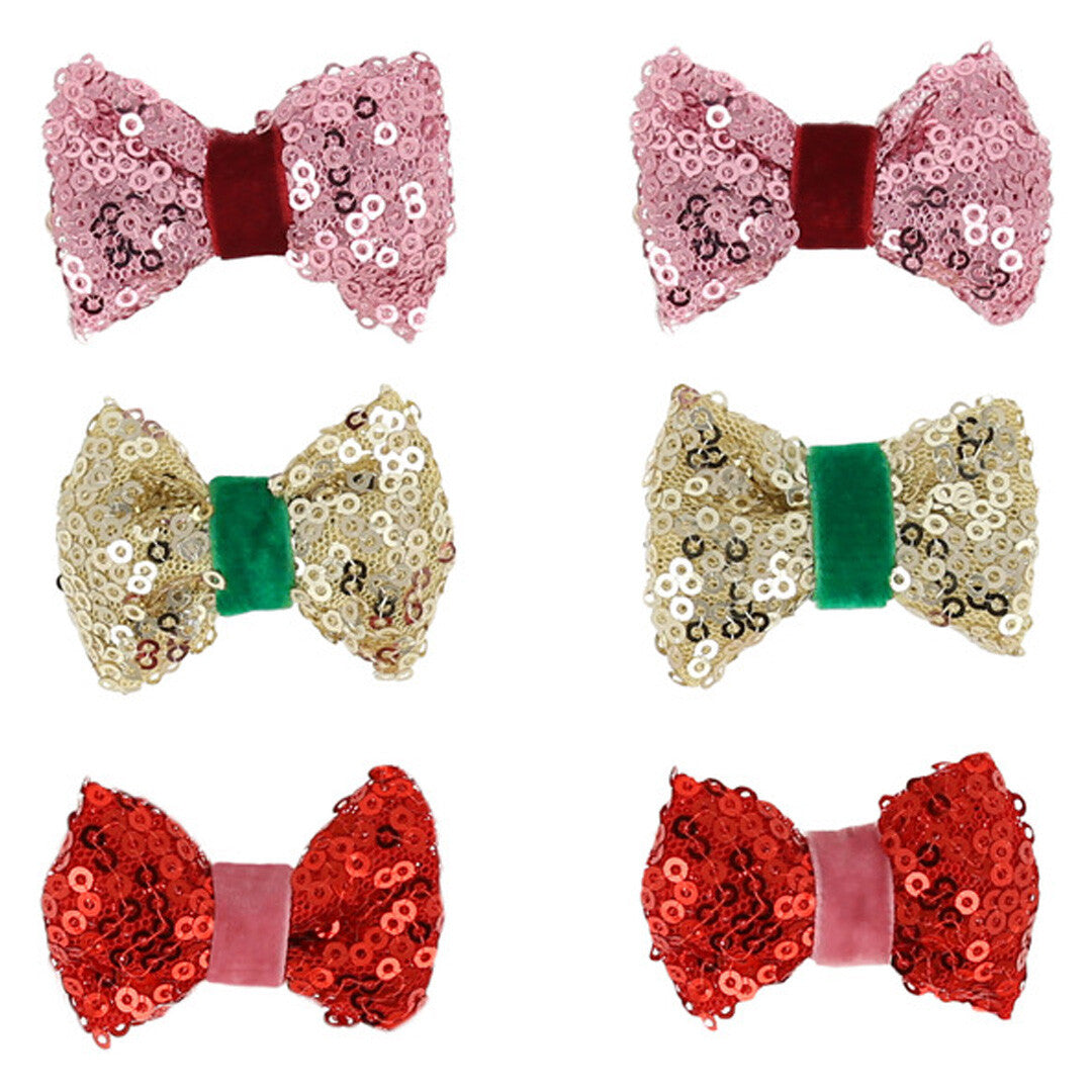 meri meri haarclips strikjes - 6st | 279897 | 0