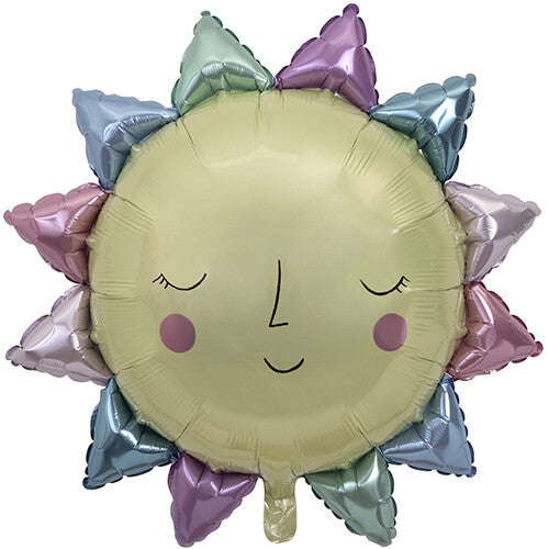 meri meri reuze folieballon - regenboog zon | 216397 | 0
