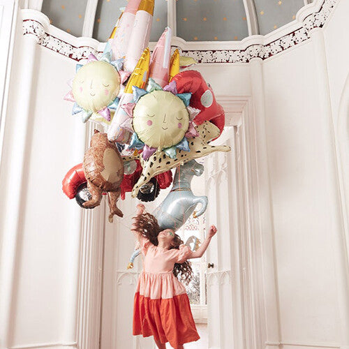 meri meri reuze folieballon - regenboog zon | 216397 | 1