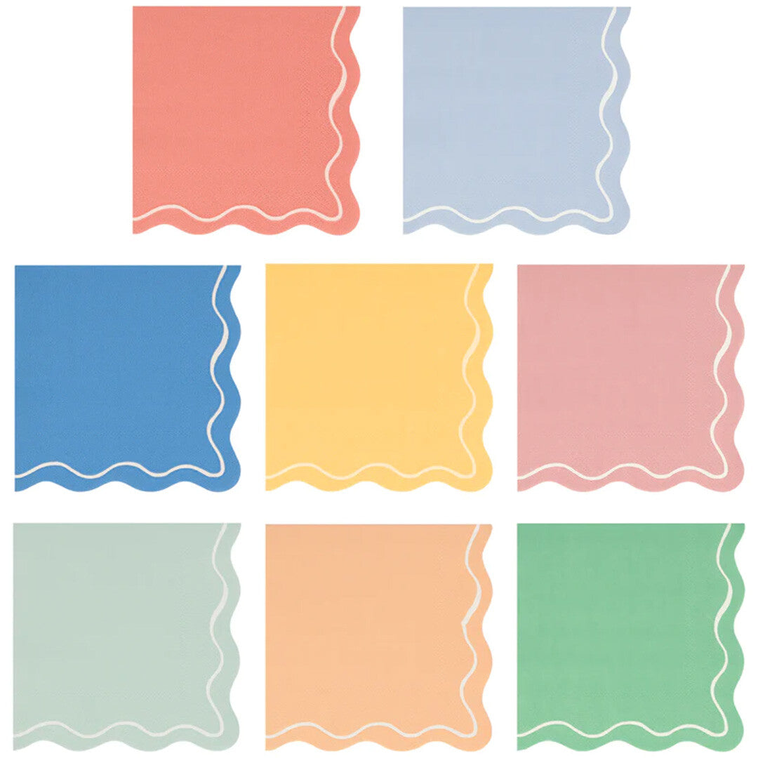 meri meri servetjes gekleurd - small - 16st | 274289 | 0