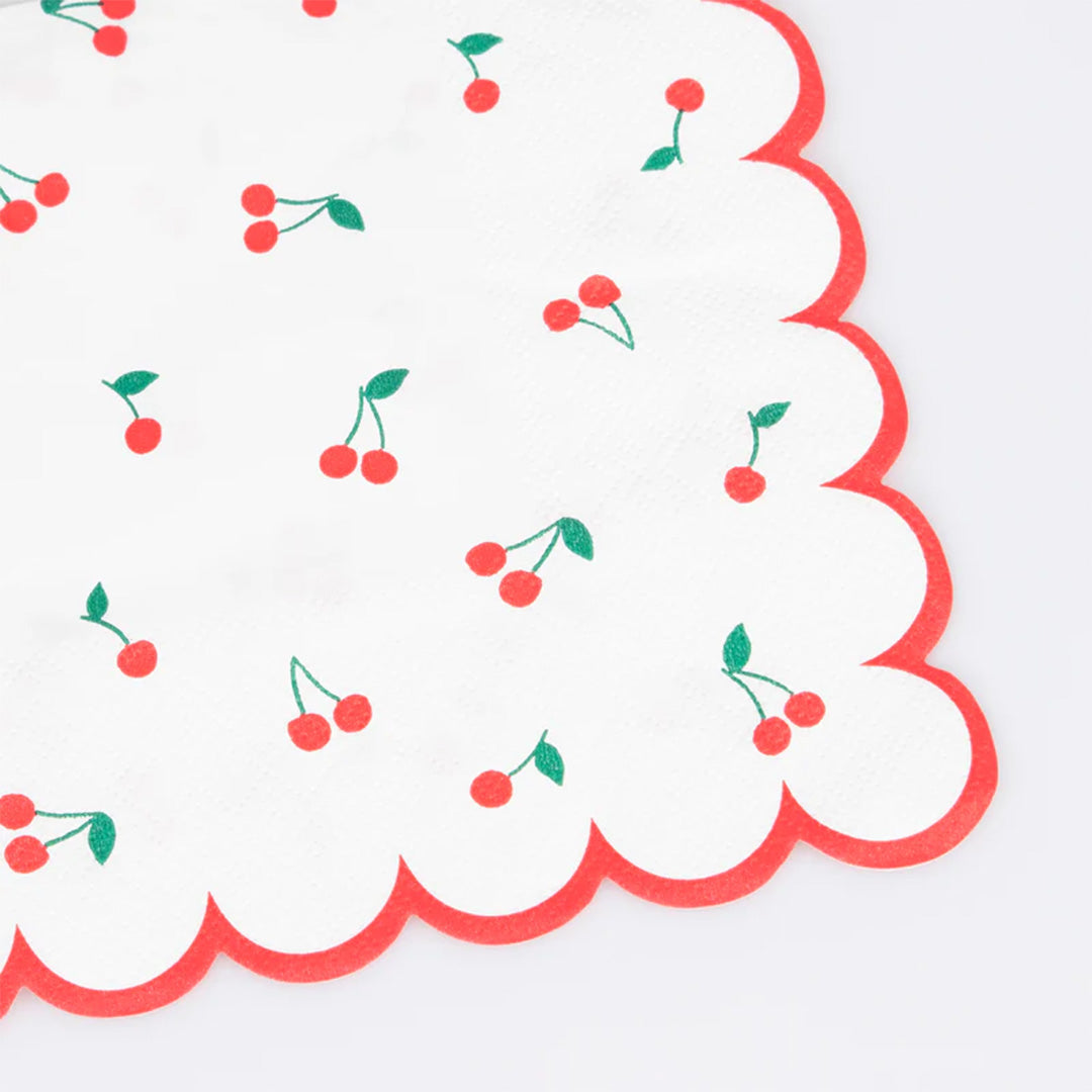 meri meri servetten cherry - large - 16st | 282822 | 1