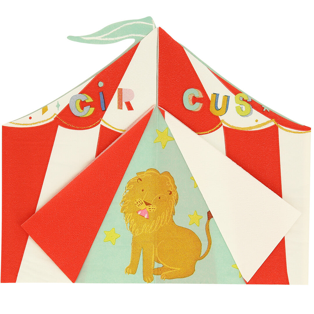 meri meri servetten circustent - large - 16st  | 276341 | 0