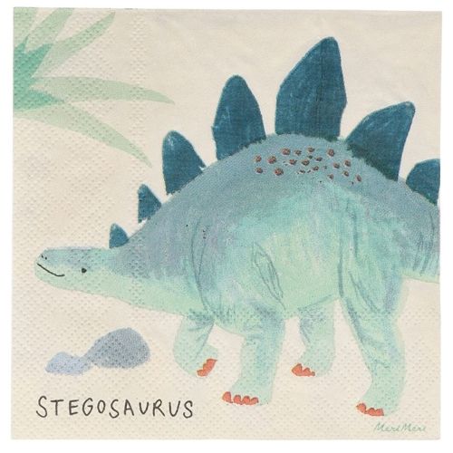 meri meri servetten dino's - small - 16st | 202884 | 4