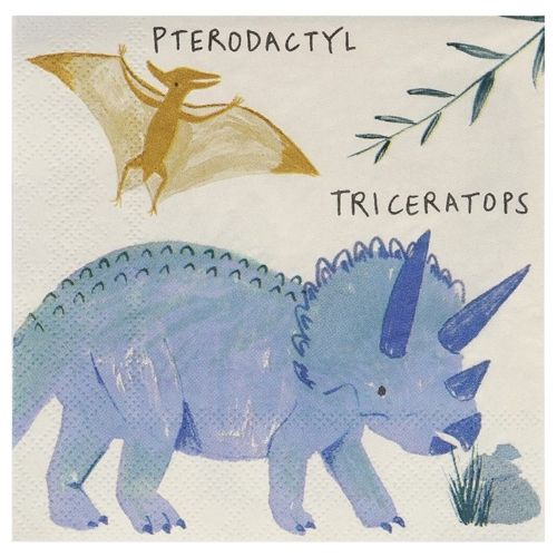 meri meri servetten dino's - small - 16st | 202884 | 5