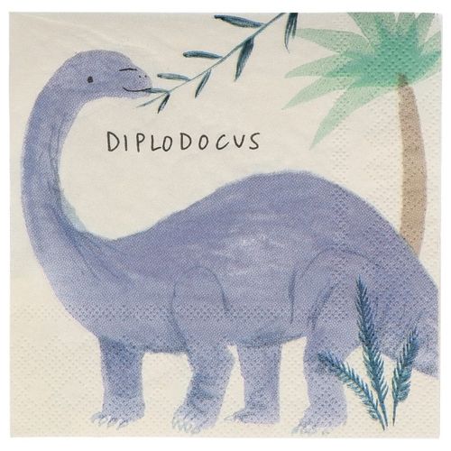 meri meri servetten dino's - small - 16st | 202884 | 6