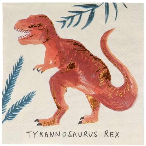 meri meri servetten dino's - small - 16st | 202884 | 7