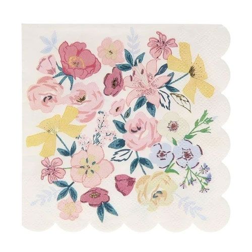 meri meri servetten engelse tuin - large - 16st | 205174 | 2