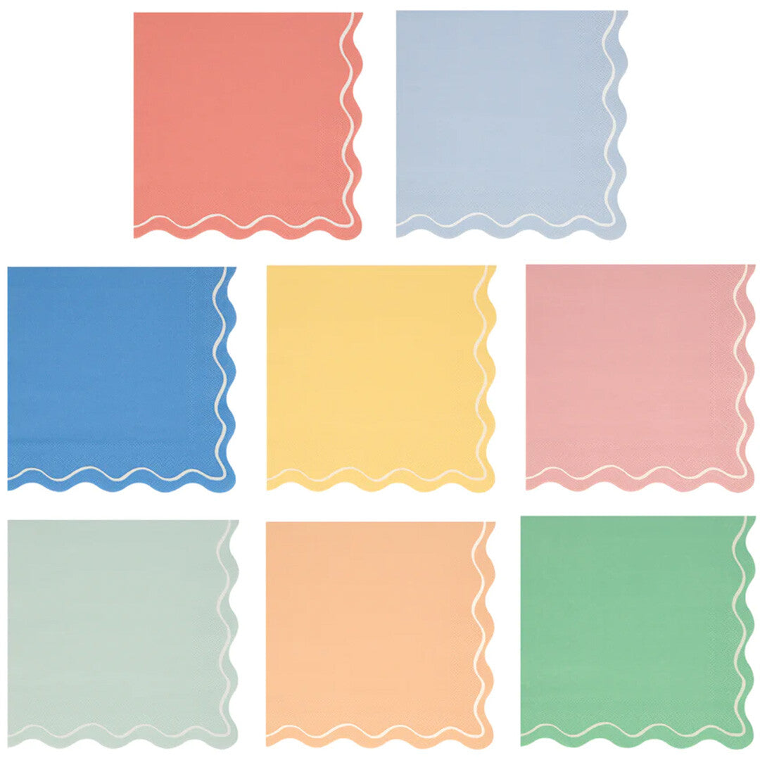 meri meri servetten gekleurd - large - 16st  | 274280 | 0