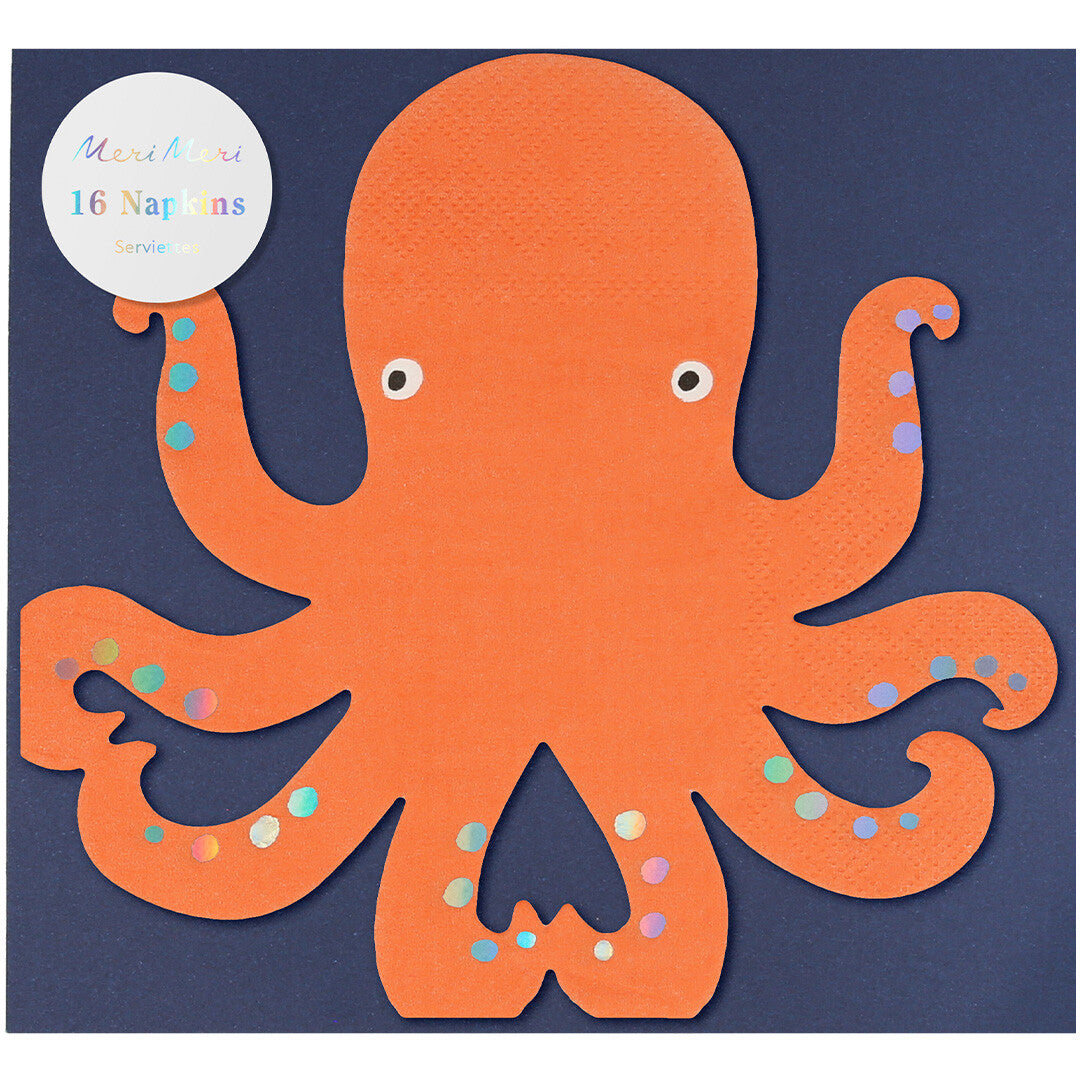meri meri servetten octopus - 16st | 267493 | 1