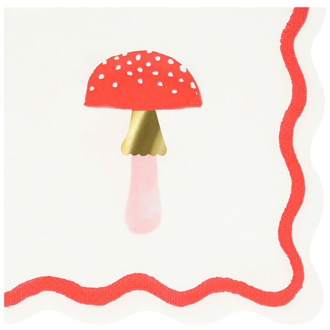 meri meri servetten paddenstoelen - small - 16st | 280203 | 0