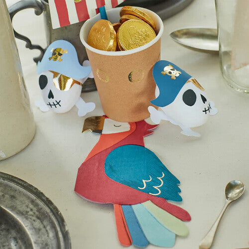 meri meri servetten piraten papegaai - 16st    | 221733 | 1