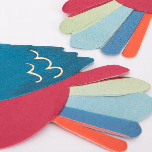 meri meri servetten piraten papegaai - 16st    | 221733 | 2