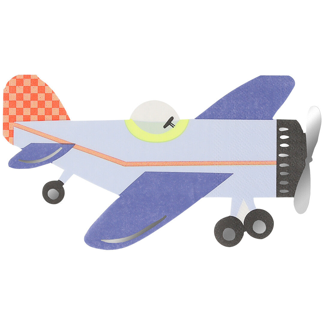 meri meri servetten vliegtuig - 16st | 275846 | 0