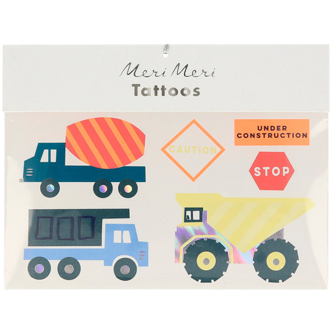 meri meri tattoos bouwvoertuigen | 223713 | 0