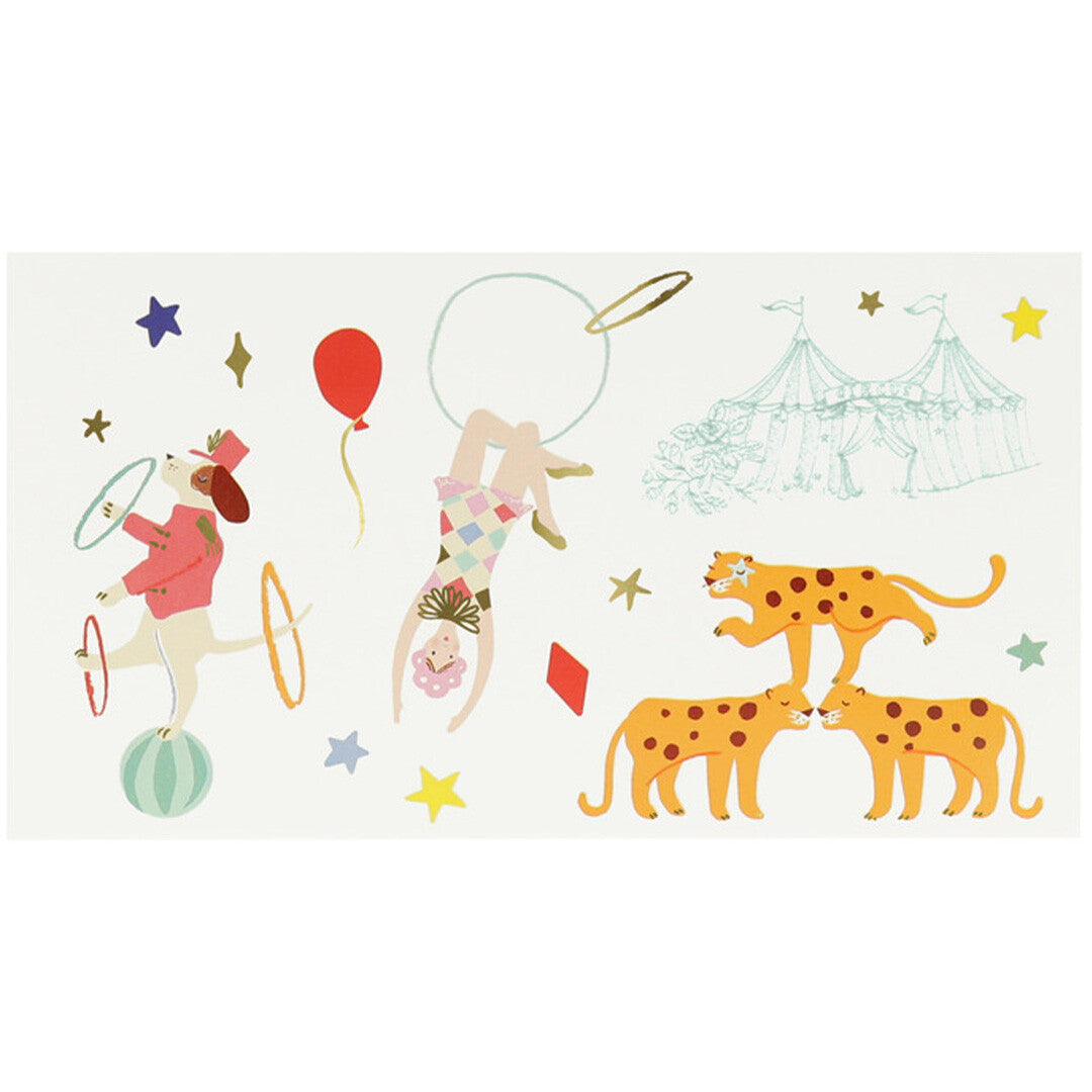 meri meri tattoos circus en dieren | 276584 | 2