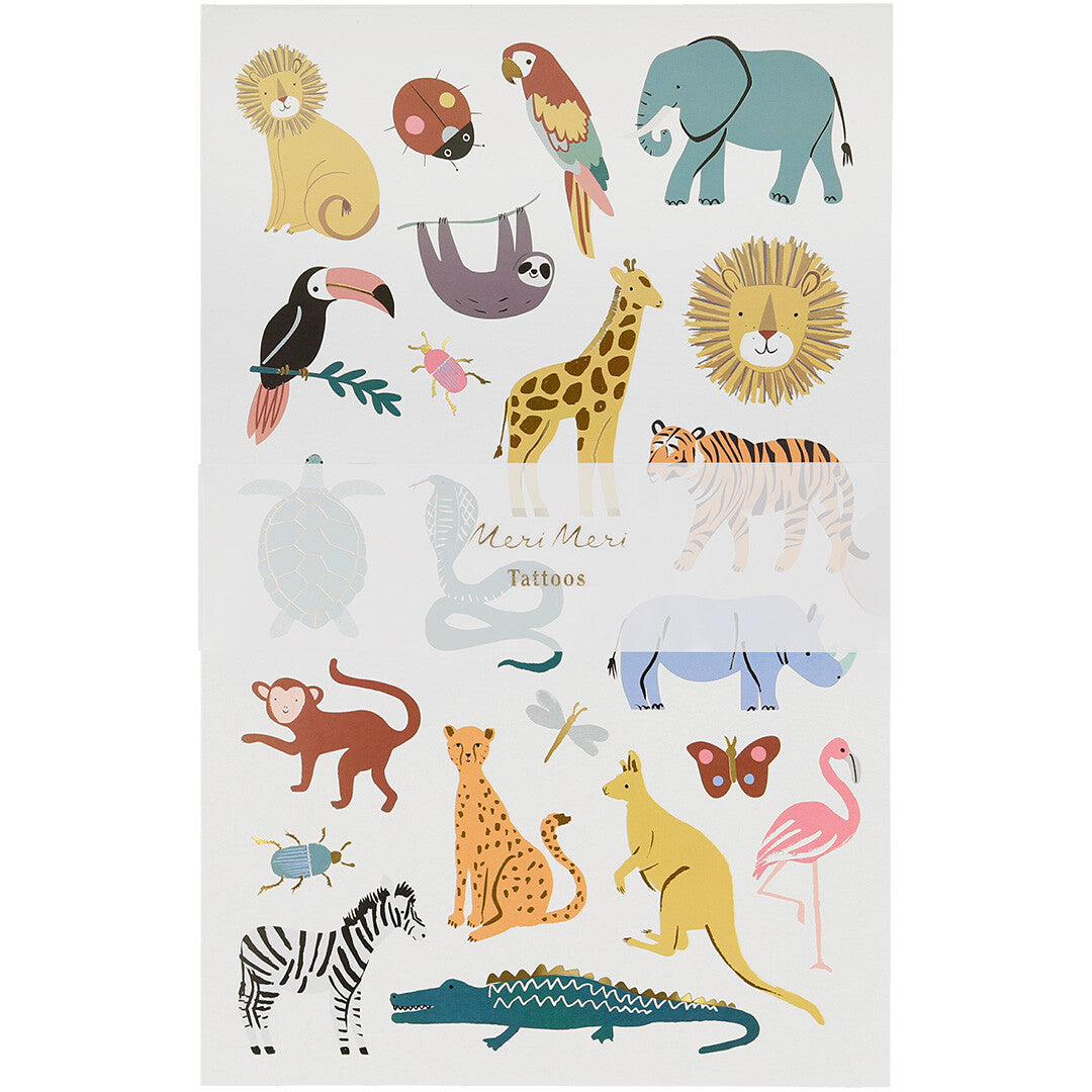 meri meri tattoos wild animal | 268231 | 1