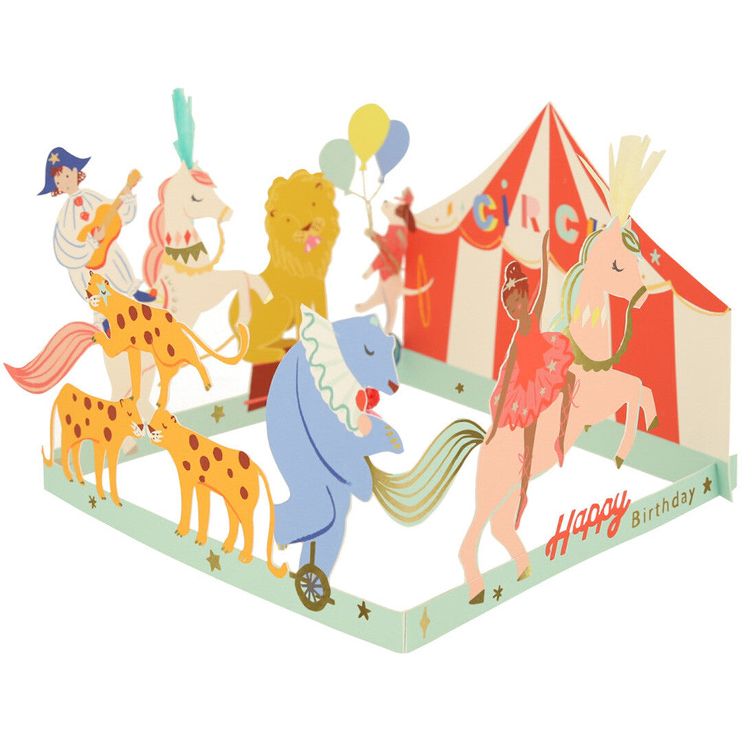 meri meri verjaardagskaart circus happy birthday | 276800 | 0