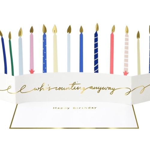 meri meri verjaardagskaart kaarsen | 205093 | 1