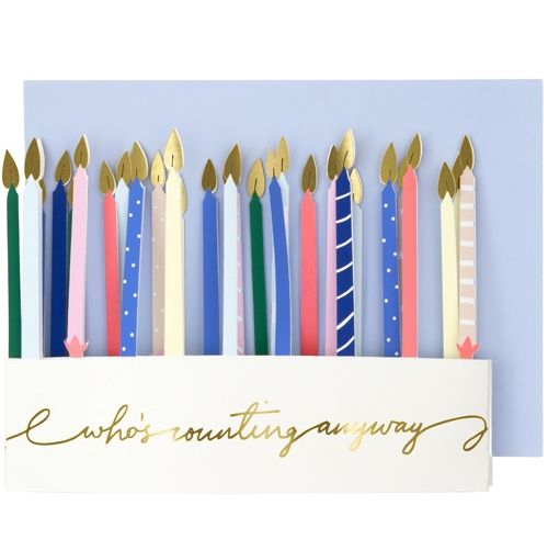 meri meri verjaardagskaart kaarsen | 205093 | 2