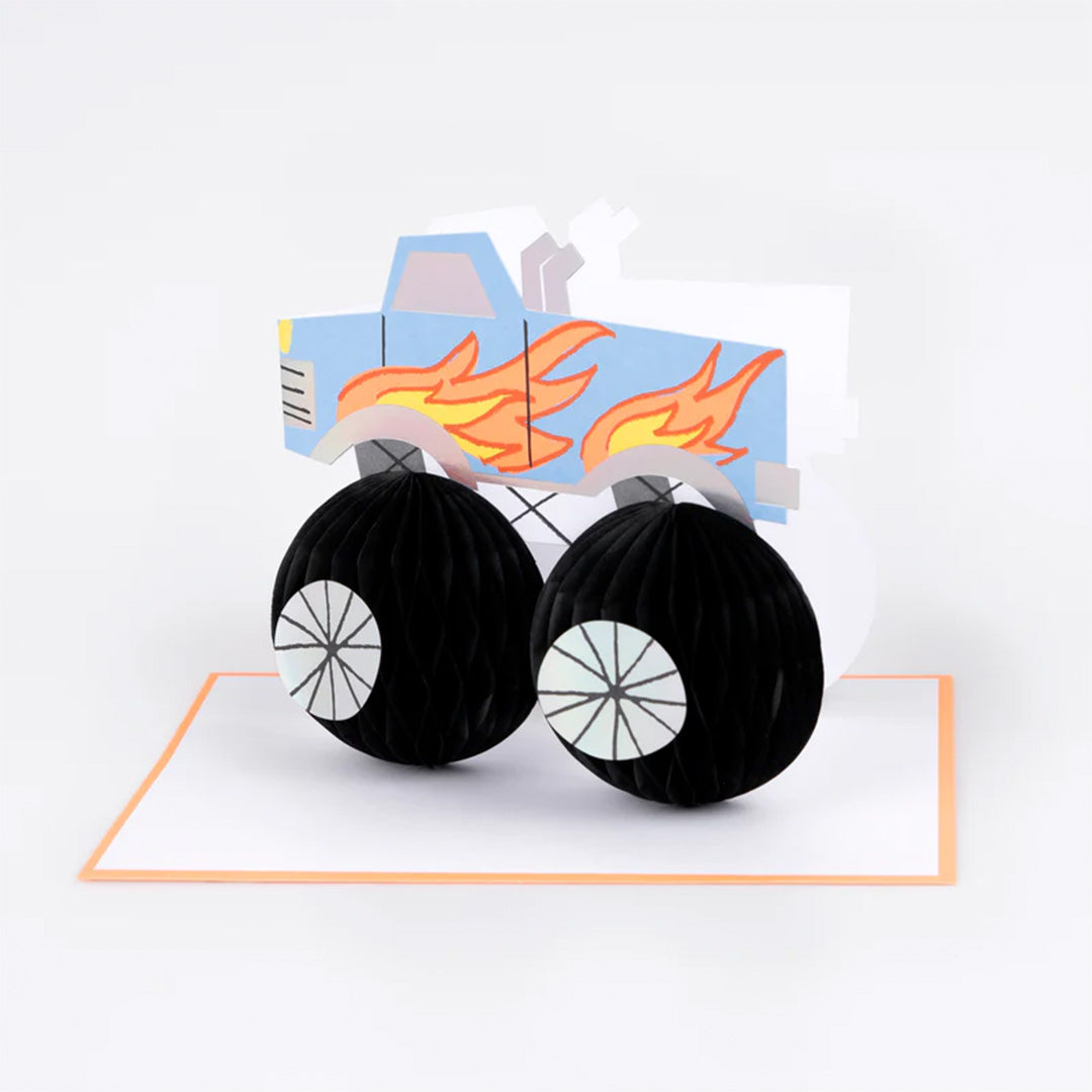 meri meri verjaardagskaart monster truck | 287601 | 1