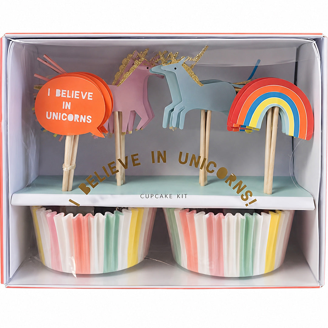 meri meri cupcake set - eenhoorn | 146917 | 0