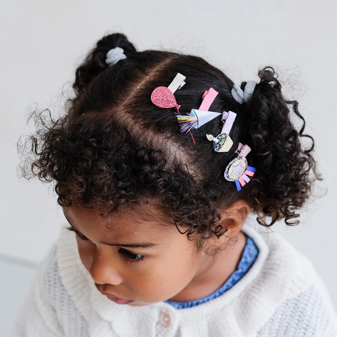mimi & lula haarclipjes mini birthday theme - 8st   | 152044-77 | 1