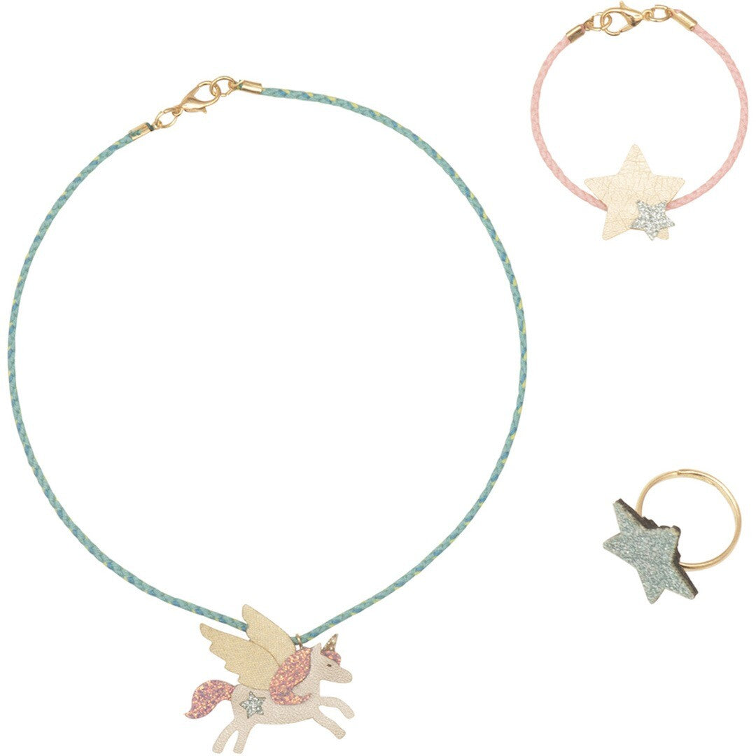 mimi & lula sieradenset flying unicorn - 3-delig | 168004-38 | 0