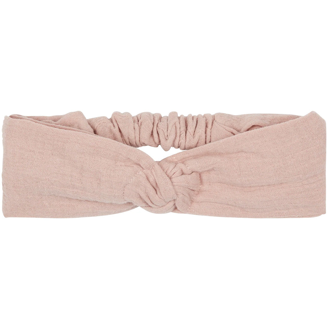mimi & lula roze babyhaarband met knoop.