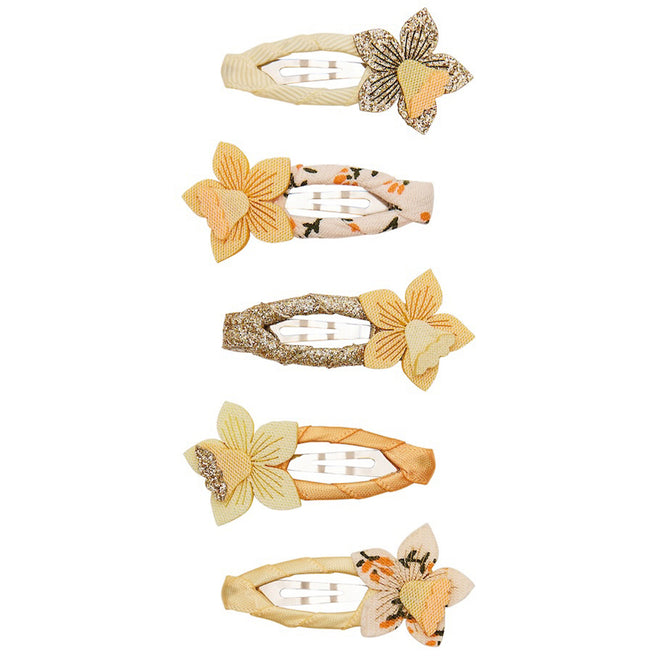 mimi & lula haarclipjes daffodil mini clic clacs - 5 st | 182022-55