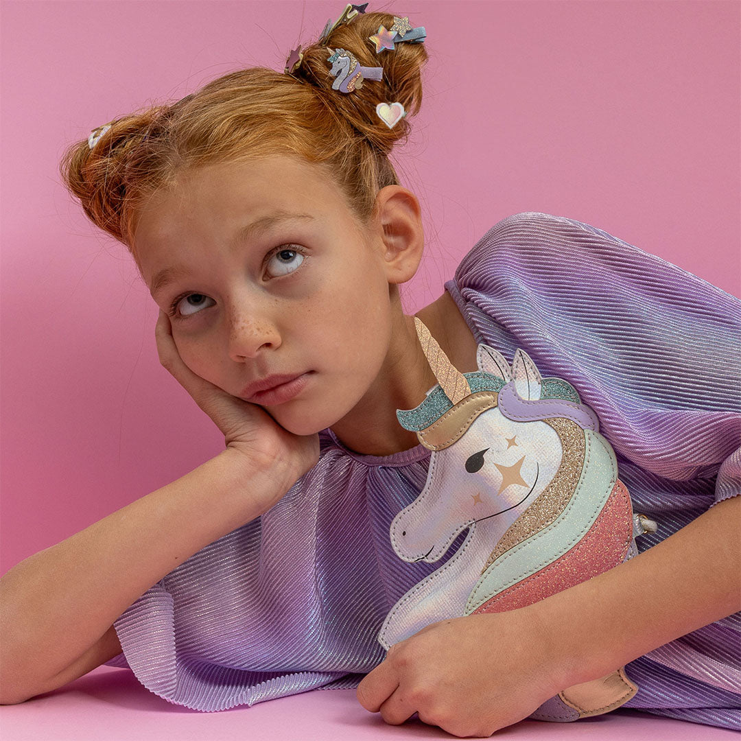mimi & lula haarclipjes dreamy unicorn mini clic clacs - 5 st | MIMI182002-23 | 2