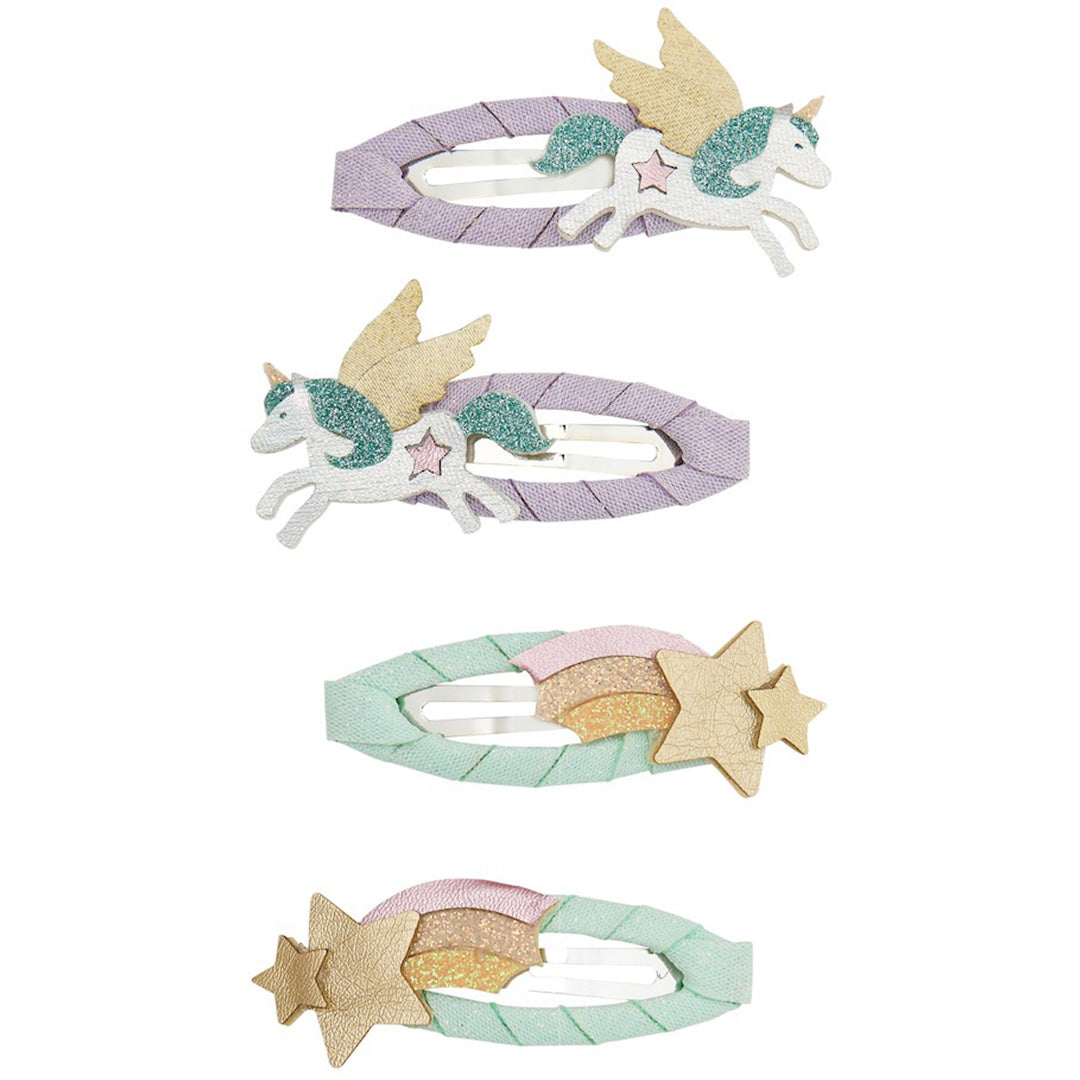mimi & lula haarclipjes my little unicorn clic clacs - 4 st | MIMI182004-23 |